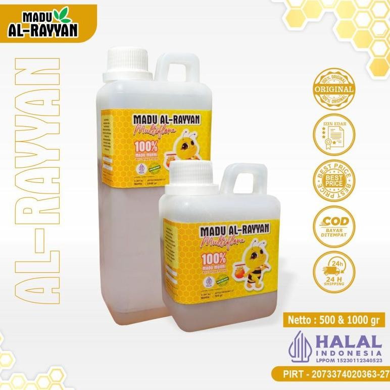

(Terbaru) Madu Murni Raw Honey 1kg | Madu Asli Madu Al-rayyan (Terlaris)