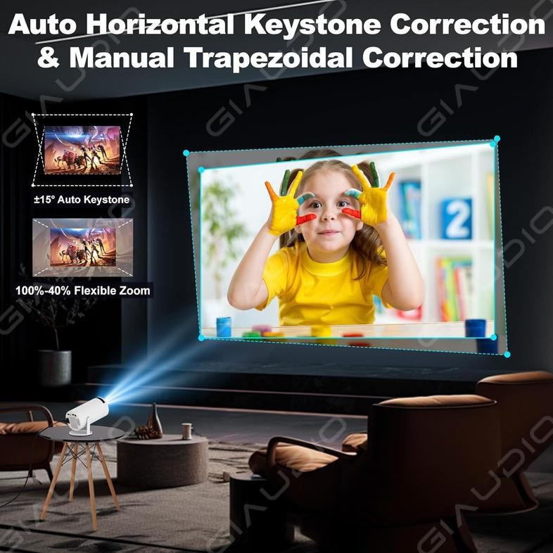 Gratis Hdmi KabelCy300Pro/Hy300 Mini Proyektor Android 4K Full Hdmi With Wifi 6 And Bluetooth Portab