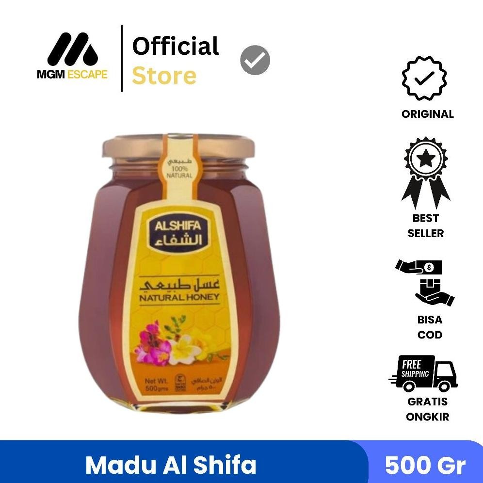 

(Terbaru) Madu Al Shifa Natural Honey 500 gr | Madu Murni Arab (Terlaris)