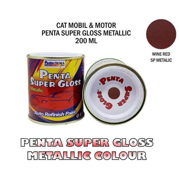 >>>>>] CAT PENTA WINE RED 200 gram - penta merah maron - cat merah maron - cat mobil merah - cat mot