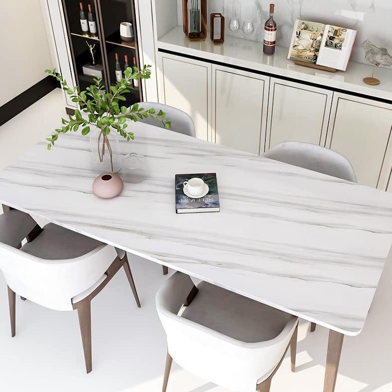 9.9 Stiker Dapur Sticker Dapur Tahan Suhu Panas Motif Marmer Hitam Putih Iqr-914