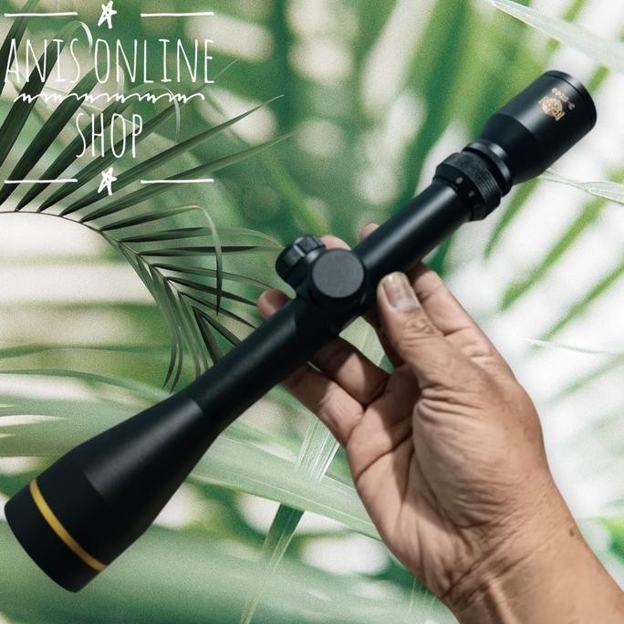 telescope RIFLESCOPE HAKKO 3-9X40 RING GOLD