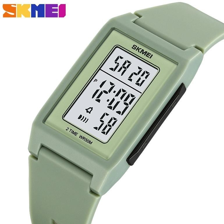 (Terbaru) Jam Tangan Digital SKMEI 2321 LIGHT GREEN Water Resist 30M (Terlaris)