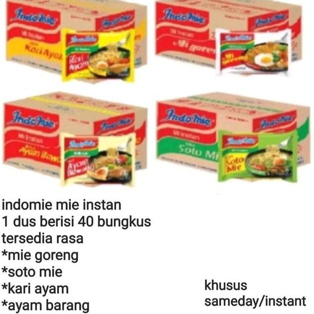

1 Dus Indomie Goreng Soto Kari Ayam Bawang Mie N Noodle