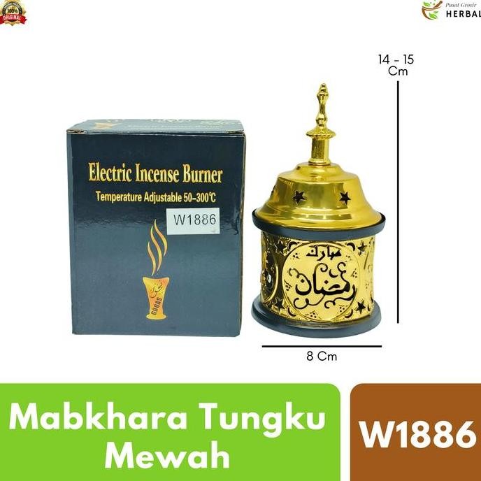 Mabkhara Tungku Wadah Tempat Bakar Bukhur Buhur Arab Mewah Aesthetic Besi | Prapen Pembakaran Dupa [