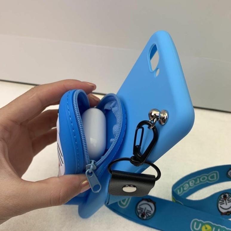 Promo Samsung J5 2015/ J6Plus/ J7/ J7Core/ Case Dompet Koin + Tali Gantungan Original