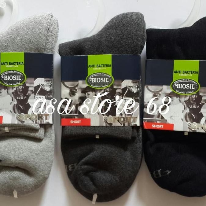 New Kaos Kaki Mundo Biosil Sport Anti Bacteria