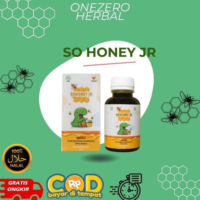 

(Terbaru) Sohoney JR Madu Asli Herbal Nafsu Makan Anak | Aman BPOM Atasi Maag & Cacingan Exp 2026 HALAL (Terlaris)