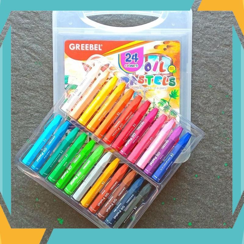 

Cuci Gudang Crayon Oil Pastel Greebel 24 Warna ( Set ) [ Original ] PEE-79