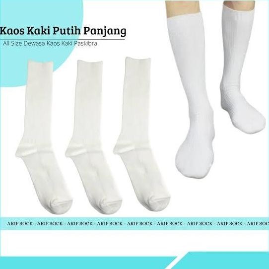 New kaos kaki putih paskibra panjang - kaos kaki putih panjang cewek
