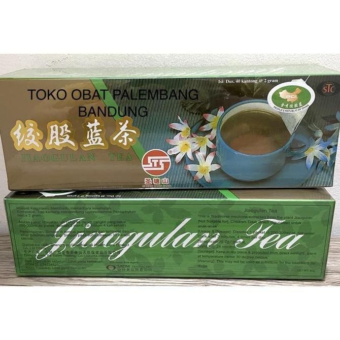 

welcome to tahuan jaya JIAO GU LAN TEA JIAOGULAN 40KANTONG @2GRAM TEH KOLESTROL DARAH TINGGI TEH JIAOGULAN