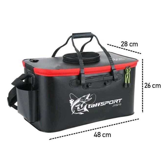 tas pancing 40cm/box umpan/box umpan pancing/box lipat pancing/kotak umpan udang idup/pancing