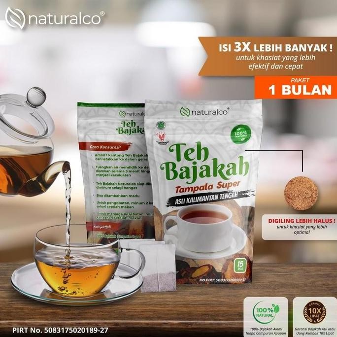 

welcome to tahuan jaya Teh Akar Bajakah Naturalco Tampala SUPER Asli | [Paket 1 Bulan] | Kualitas Terbaik 100% Akar Bajakah Asli Kalimantan Isi 4 Pouch (180 Pcs) | Isi 3X Lipat Lebih Banyak Tapi Lebih Hemat ! 60 Pcs x 3g, Netto 180g