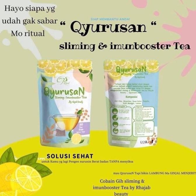 welcome to tahuan jaya QYURUSAN Sliming & Imunbooster Tea By Rhajab