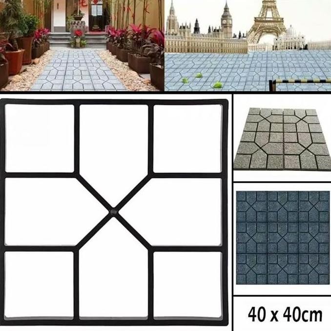 Cetakan Paving Block/Jalan Paving/Paving Beton Kualitas Premium
