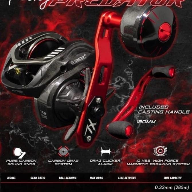 REEL BAITCASTING DAIDO PREDATOR 400L Left Handle REEL JIGGING OVERHEAD