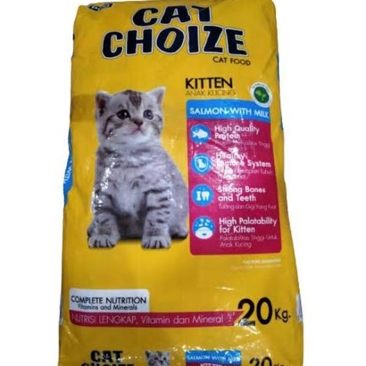 CAT CHOIZE KITTEN 20KG PAKAN KUCING CAT CHOIZE KITTEN TUNA SALMON 20KG