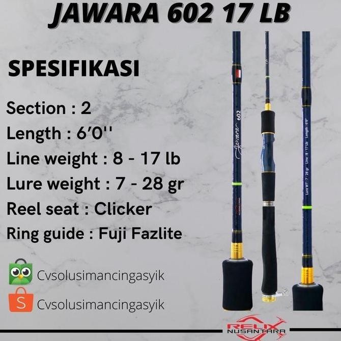 Joran Jawara 602 17 Lb Relix Nusantara