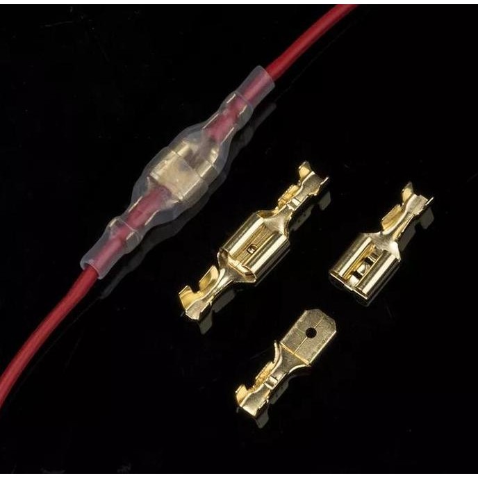 Set Tang Terminal Skun Crimp Connector Spade Kit 315Pc 270Pc 110Pc - Connector Male / Female - Skun 