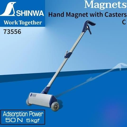 Shinwa Hand Magnet With Caster C-73556 Industrial