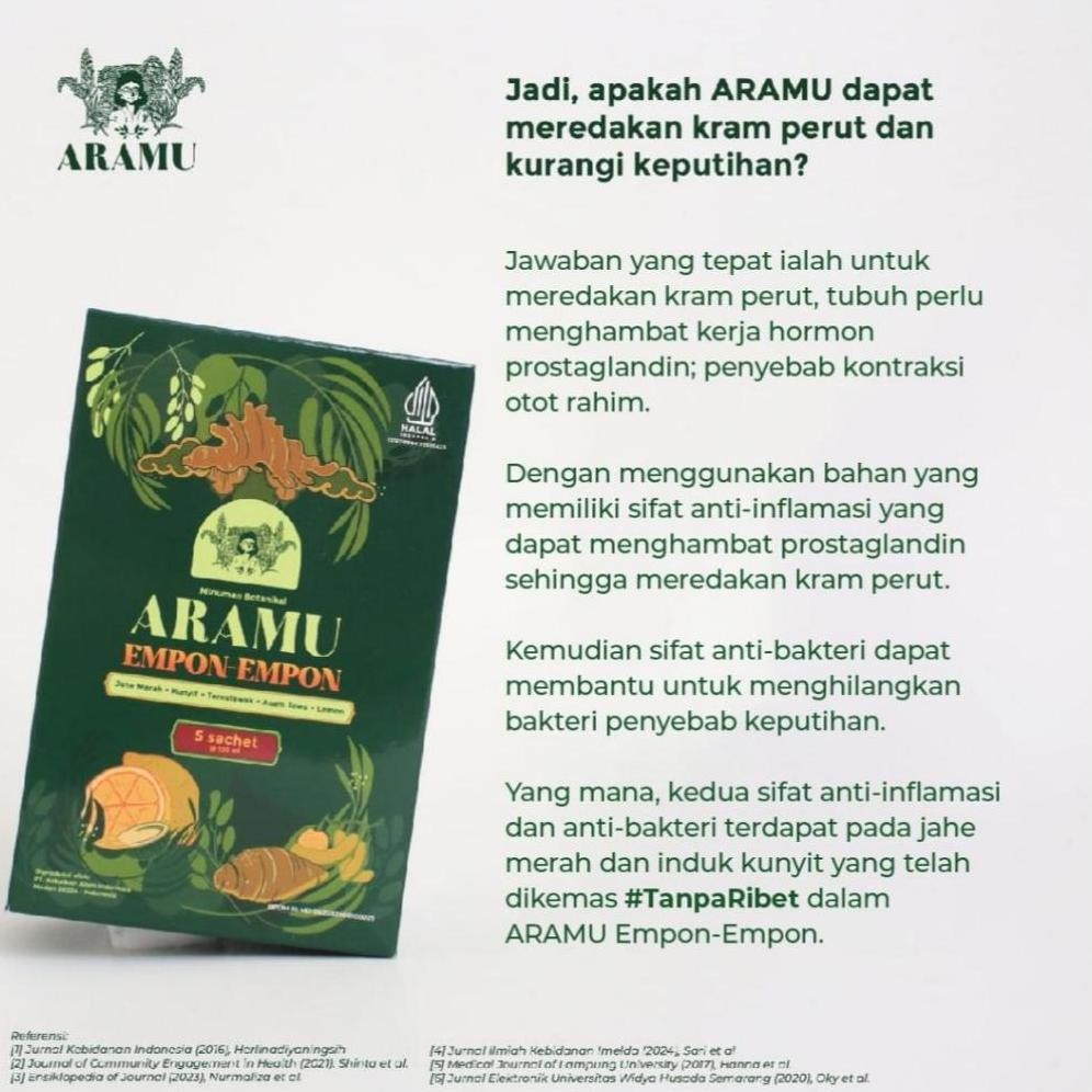 

Aramu Empon Empon 100% Alami 5 Sachet 100Ml