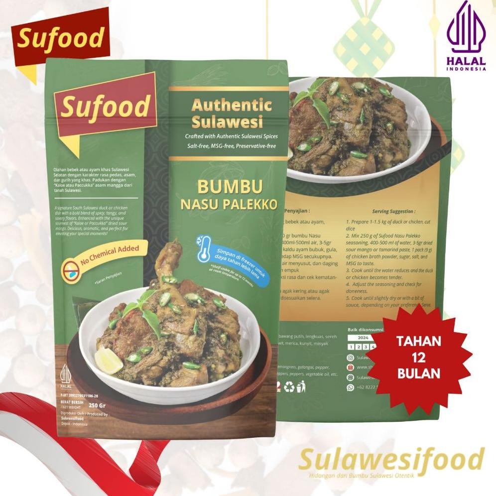 

Sulawesifood Sufood Bumbu Nasu Palekko 250gr