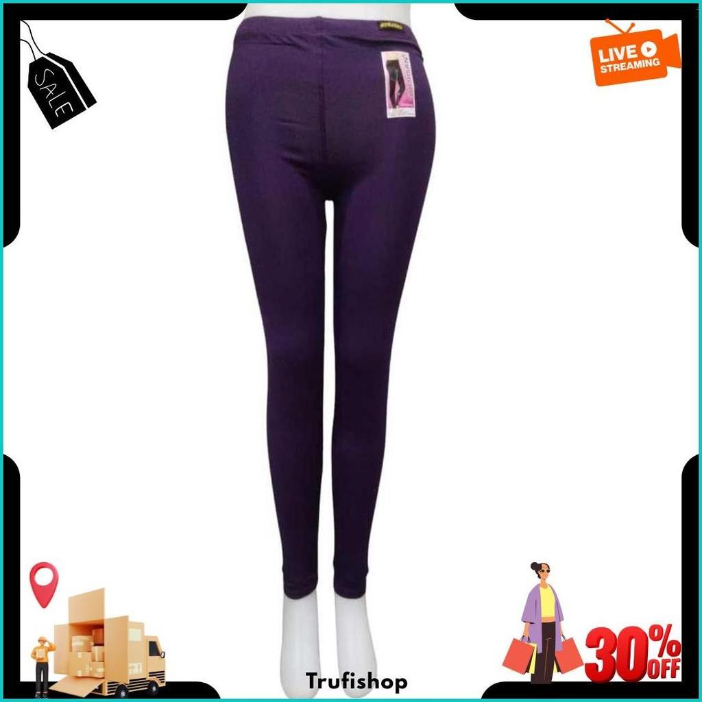 Celana Leging Dewasa Panjang Merek Guojisan Bahan Katun Spandek Impor Uk Std - Jumbo Siap Kirim