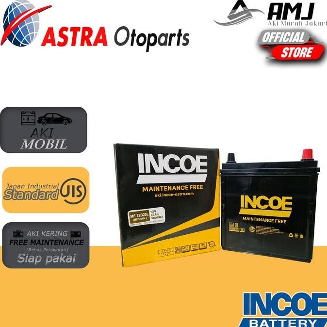 Incoe MF Astra Aki Mobil Datsun GO NS40L - 2Ah Aki Kering