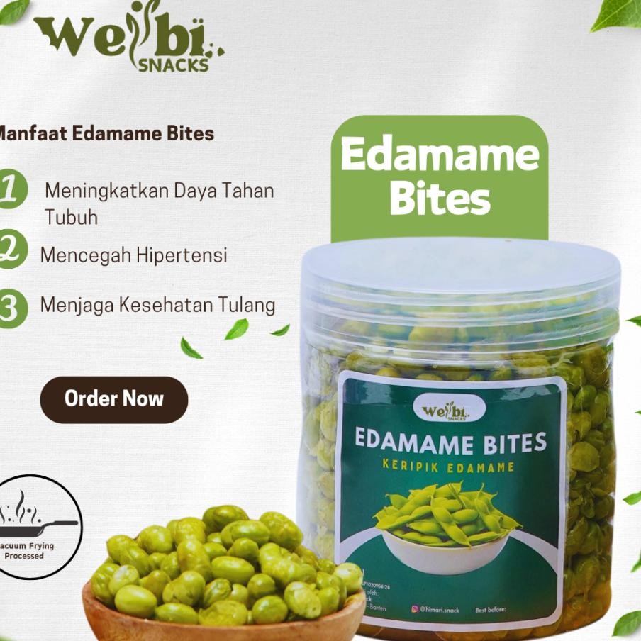 

Keripik Kacang Edamame Renyah Krispi Halal Dan Sehat Wellbi Sna 150Gr 215Gr