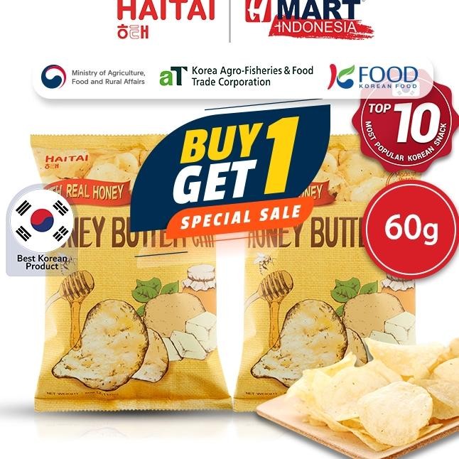 

Honey Butter Chip Keripik Kentang Rasa Madu Mentega 60G Buy 1 Get 1
