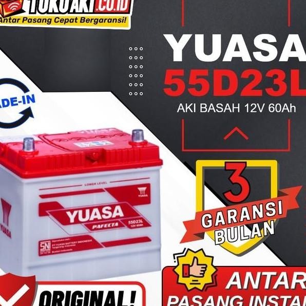 Aki Subaru Forester Yuasa Pafecta 55D23L 12V 60Ah