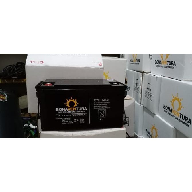 Battery VRLA Bonaventura 12v 65Ah Aki vrla 12v 65Ah aki solar cell