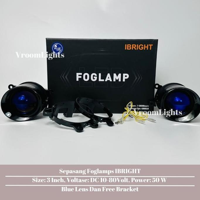 PROMO DISKON - IBRIGHT Sepasang Foglamp Bisa Untuk Honda dan Toyota Bonus Breket Foglamp Universal I