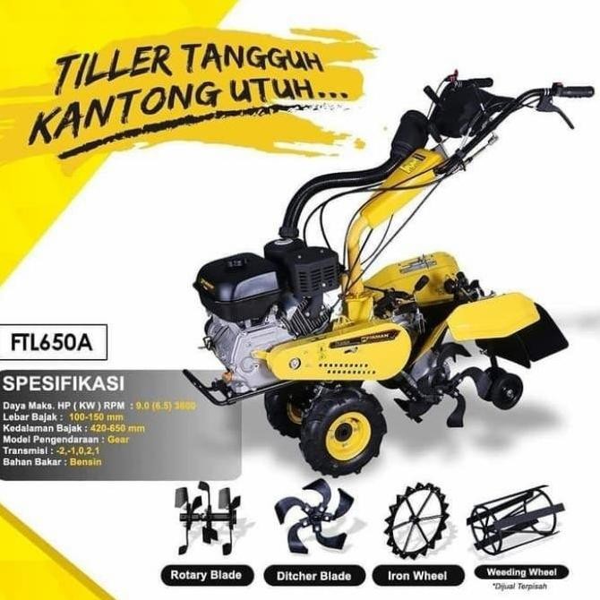 Produk Unggulan] cultivator FIRMAN FTL650 / MESIN BAJAK sawah FTL 650 AH / RTH traktor
