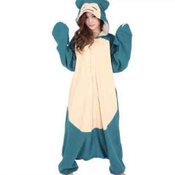 TERMURAH - KOSTUM SNORLAX POKEMON PIKACHU ONESIE PIYAMA COSPLAY BAJU TIDUR