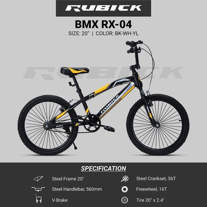 SS Sepeda BMX 20 inch Merk Rubick RX-04