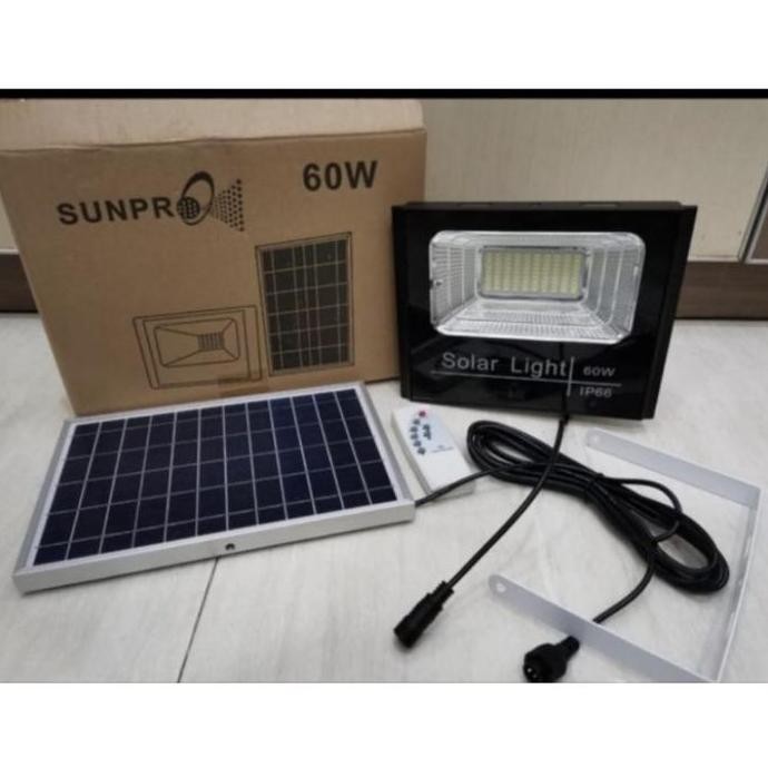 SUNPRO S-60 Solar Light 60Watt Lampu Sorot Led Tenaga Surya Original