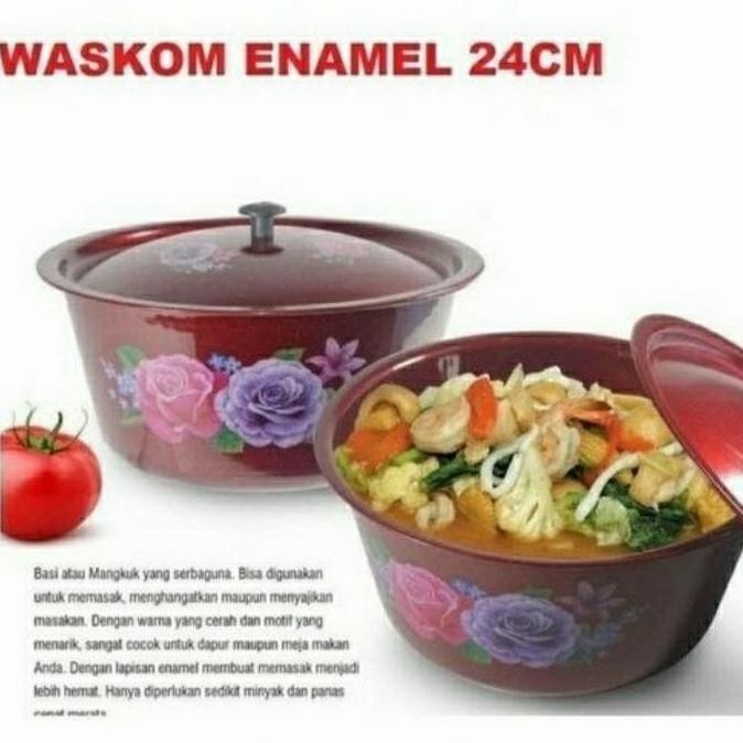 PROMO - pcs baskom tutup enamel