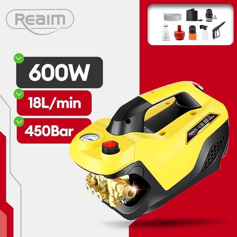 Reaim Jet Cleaner 450Bar Semprotan Cuci Motor Mesin Cuci Mobil Semprotan Kencang Alat Cuci Motor Mes