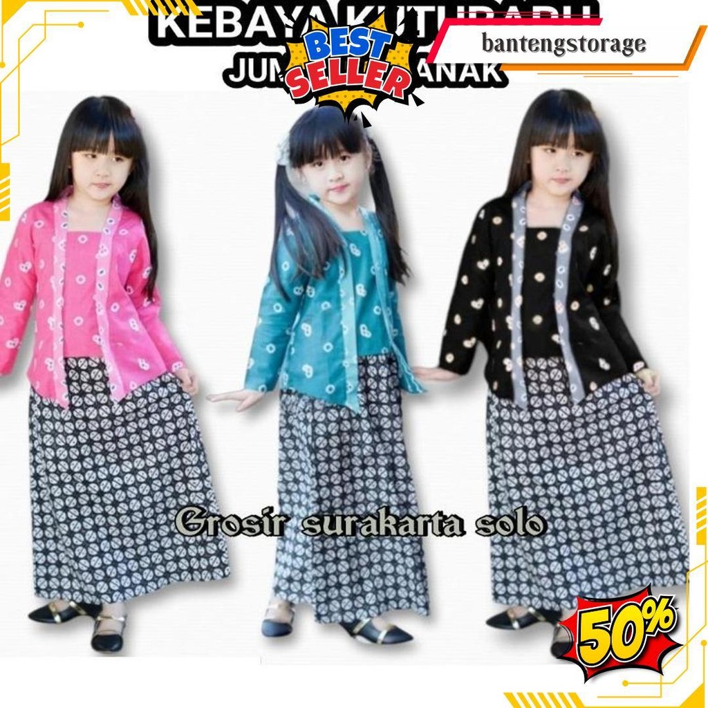 Kebaya Kutubaru Jumputan Anak/Kutubaru Anak/Atasan Kebaya Anak Termurah Banget
