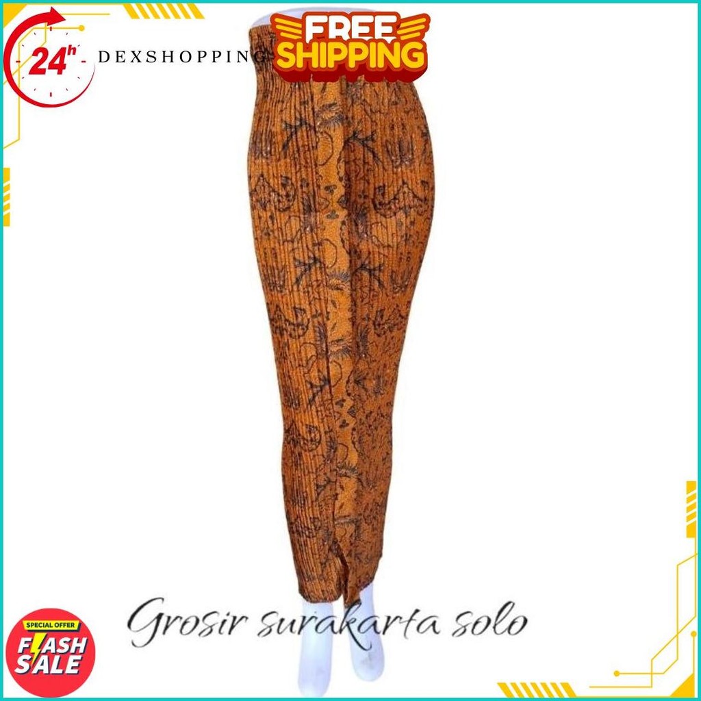 Rok Plisket Batik Motif Wahyu Tumurun / Rok Plisket Batik Wiru Original Produk