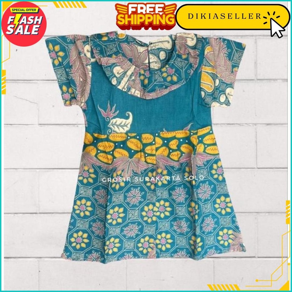 Dress Batik Anak Model Siska Cod