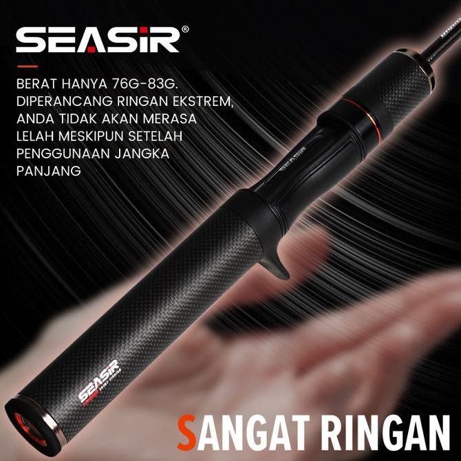 SEASIR x SEAHUNTER Black Arrow Joran Pancing, FUJl O Joran BC Casting/Spinning 1.5M/1.68M/1.8M 76G B