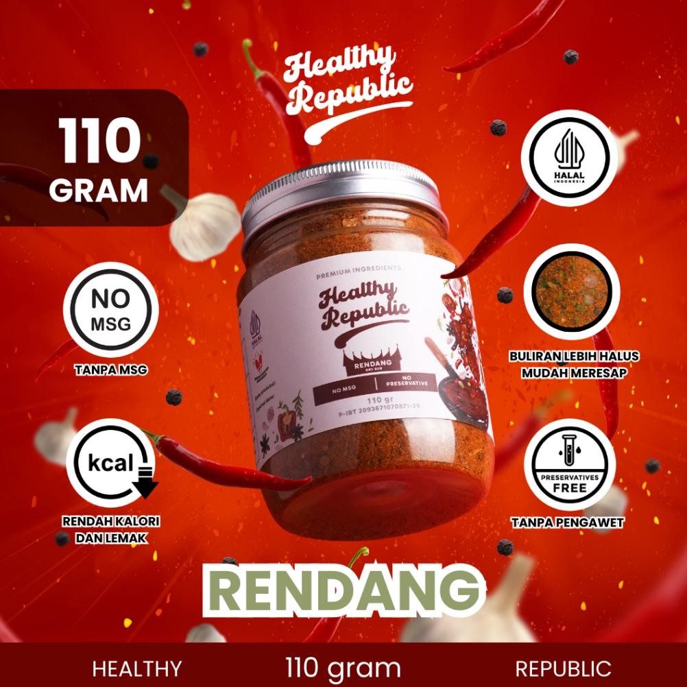 

Healthy Republic Bumbu Marinasi Serba Guna Rendah Kalori Rendah Lemak Spices 110Gram