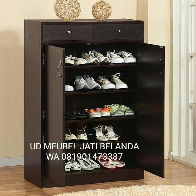 TERBARU lemari tempat sepatu sandal/lemari kayu jati Belanda