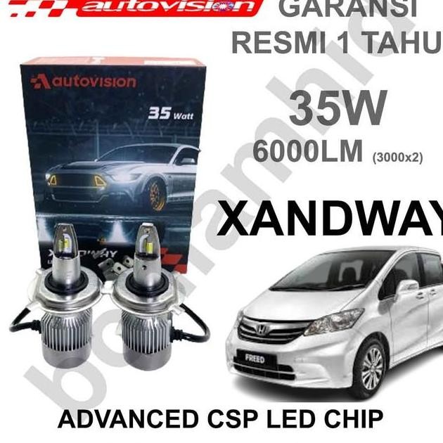 Lampu Led Mobil Honda Freed H4 Hilo Autovision Xandway Headlamp 6K
