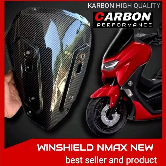 Promo WINSHIELD NMAX NEW CARBON DASI N MAX NEW CARBON /  Dasi nmax new carbon Cover winshield nmax n