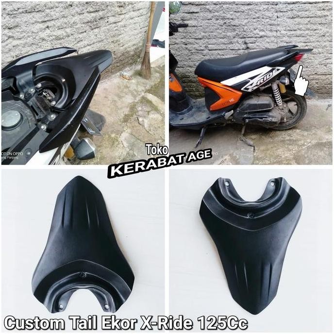 Promo Aksesoris motor x ride 125 Custom Buntut Ekor Tail COD
