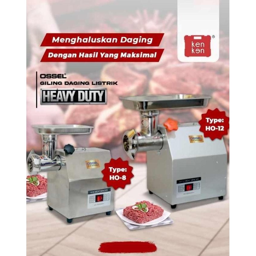TERMURAH GILING DAGING LISTRIK HO8 OSSEL OSSEL + CETAK SOSIS OSSEL CO
