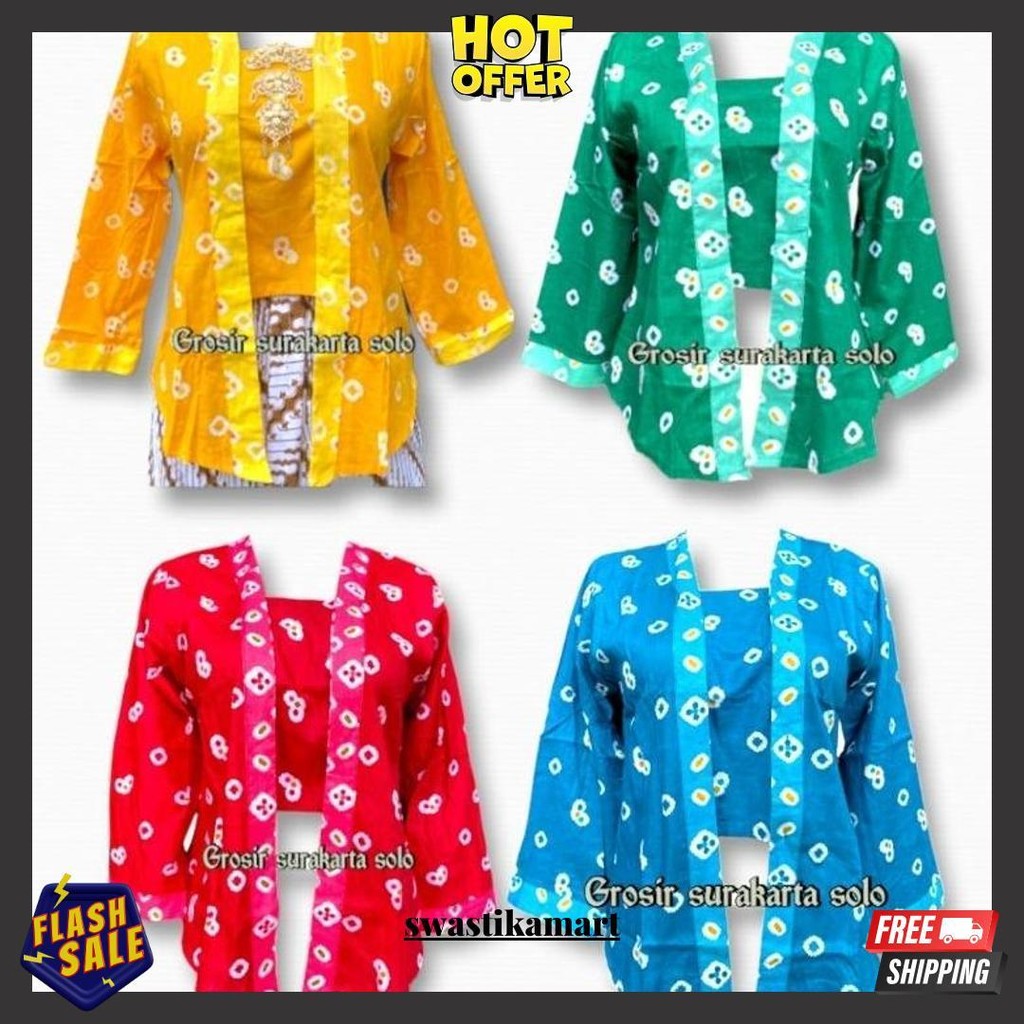 Kebaya Kutubaru Jumputan Anak/Kutubaru Anak/Atasan Kebaya Anak Gratis Ongkir